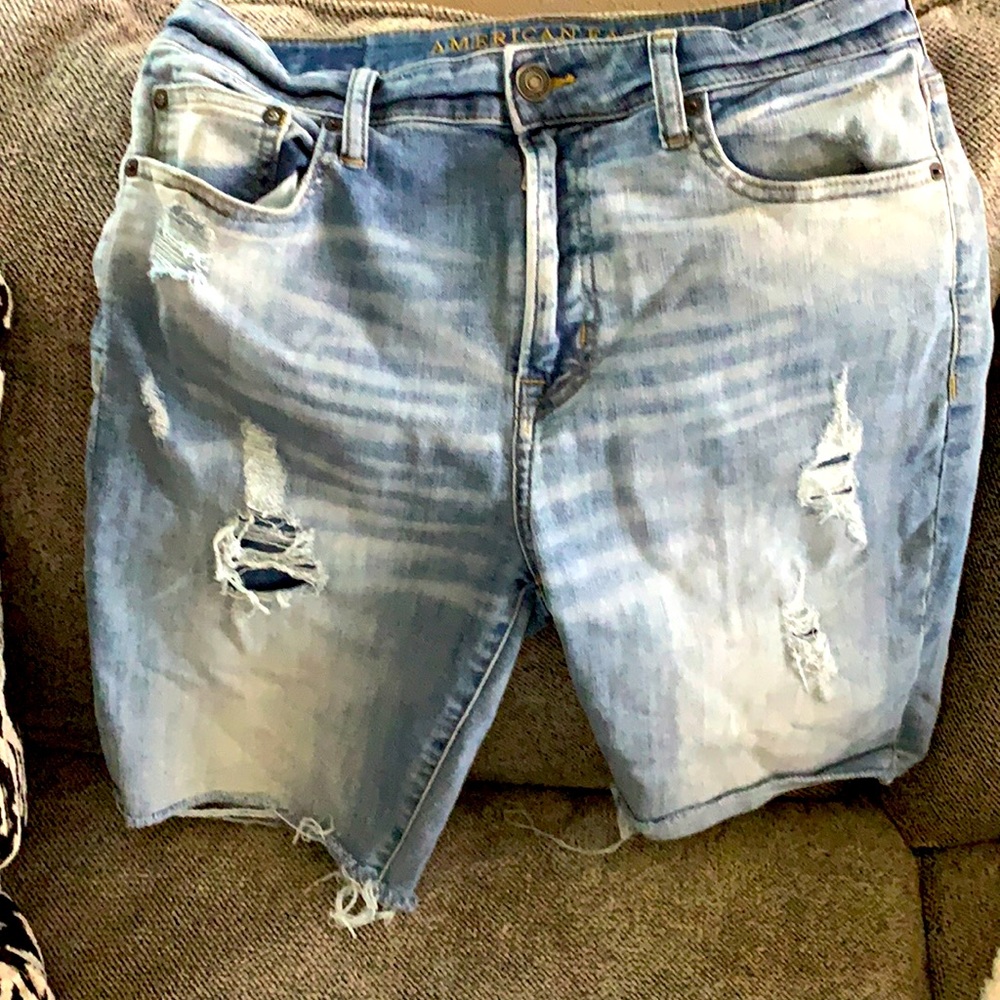 360 extreme flex jean shorts
